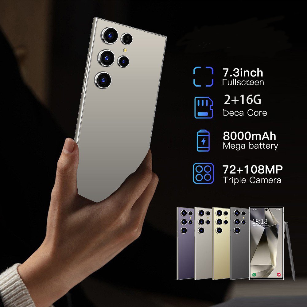 Mobile phone true 4G Android 11 built-in pen 7.3 large screen 13 million pixels (2+16) Octa-core